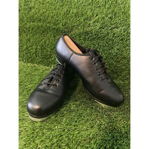 Synthetic leather Lace Up Tap Shoe Tap Shoe men's 8.5 Dance Ball Room Fox Trot